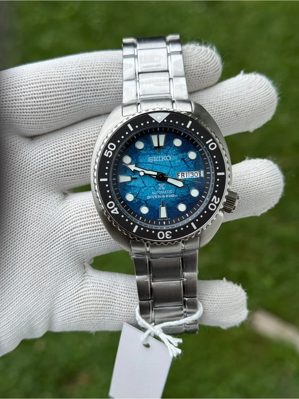 Seiko Prospex Special Edition Blue Dial Automatic Stainless Steel Watch mens